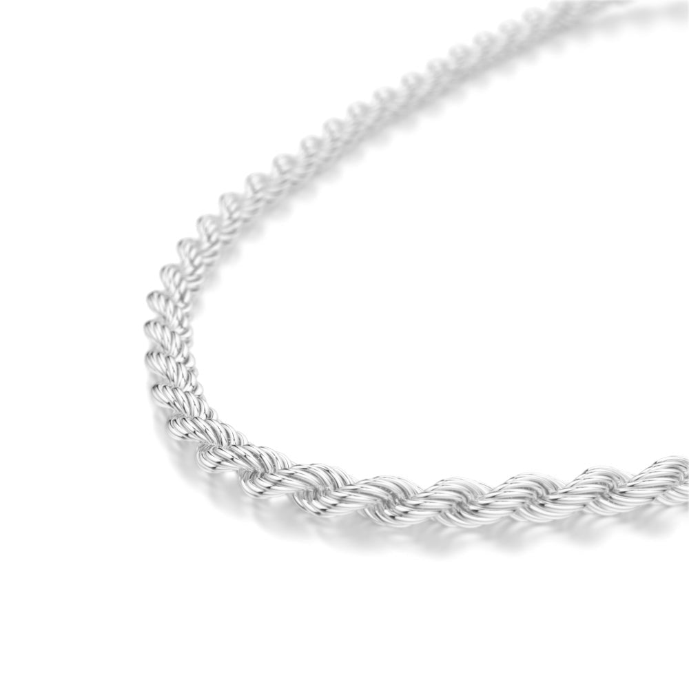 Rope Chain White Gold 6mm Rope Chain White Gold 6mm