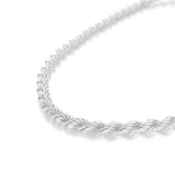 Rope Chain White Gold 6mm Rope Chain White Gold 6mm