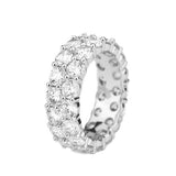 Dual Diamond Eternity Ring White Gold Dual Diamond Eternity Ring White Gold