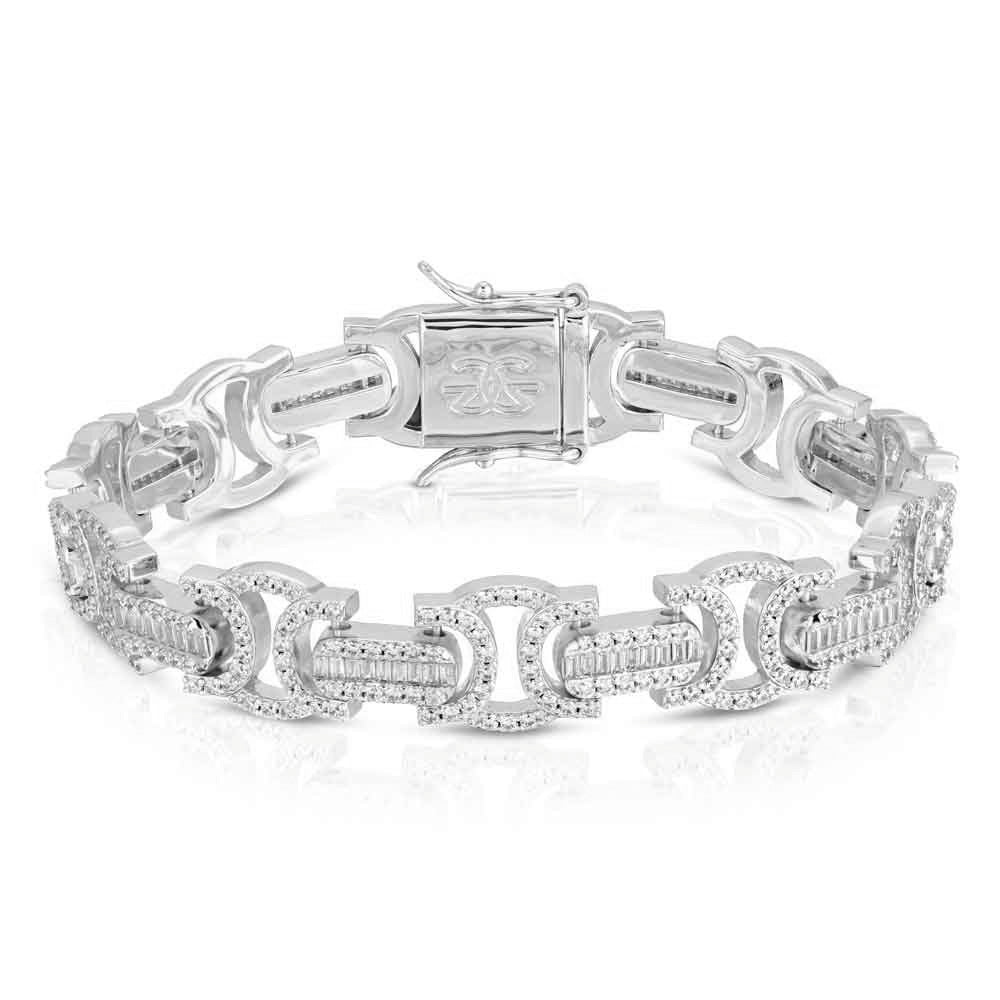 Diamond Baguette Byzantine Bracelet Diamond Baguette Byzantine Bracelet