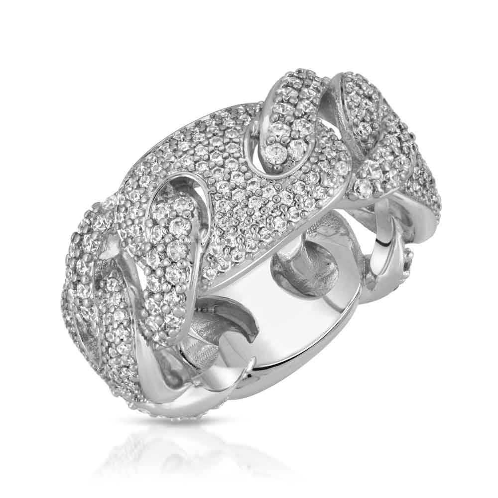 Diamond Puff Cuban Ring Diamond Puff Cuban Ring