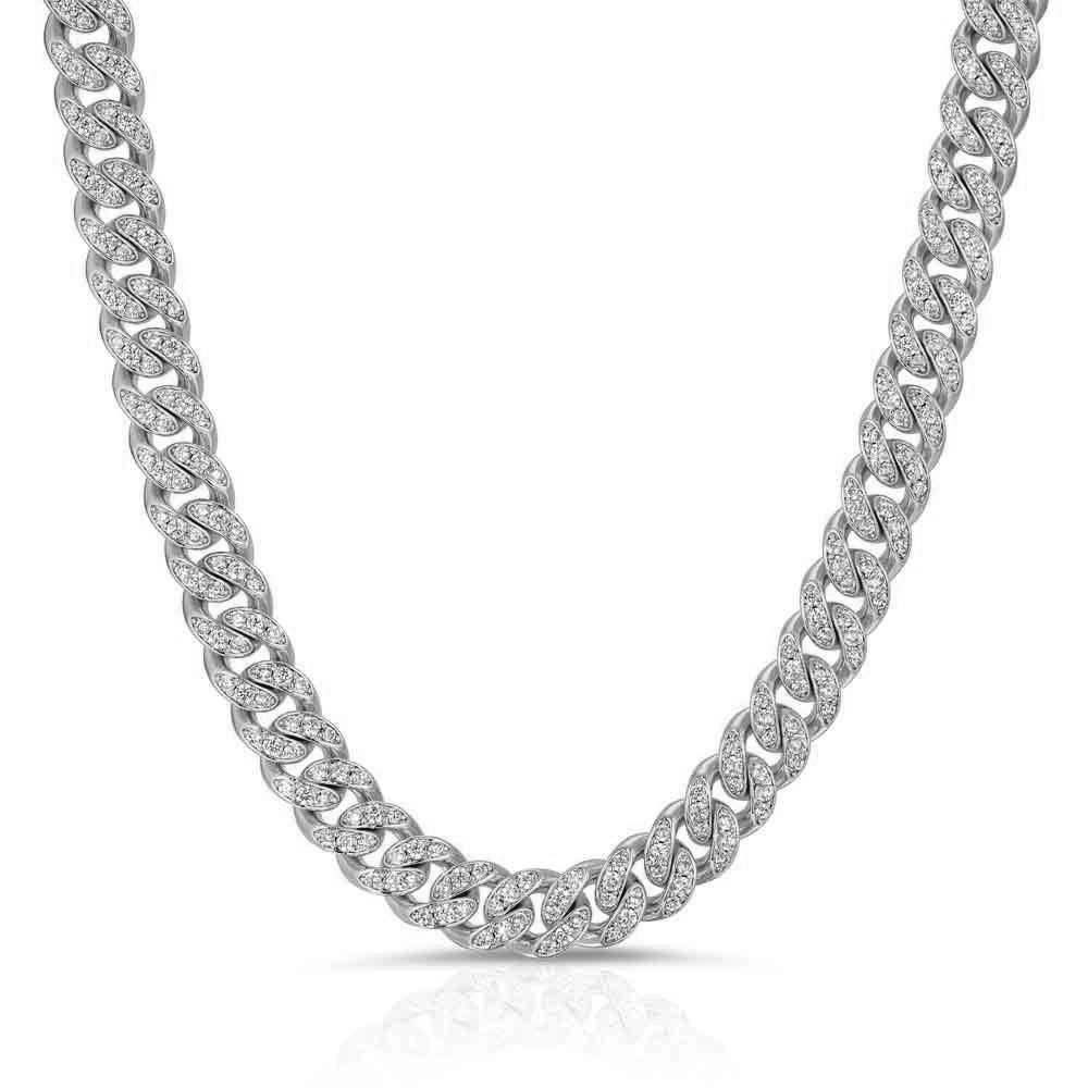 Diamond Cuban Link Chain 8mm Diamond Cuban Link Chain 8mm