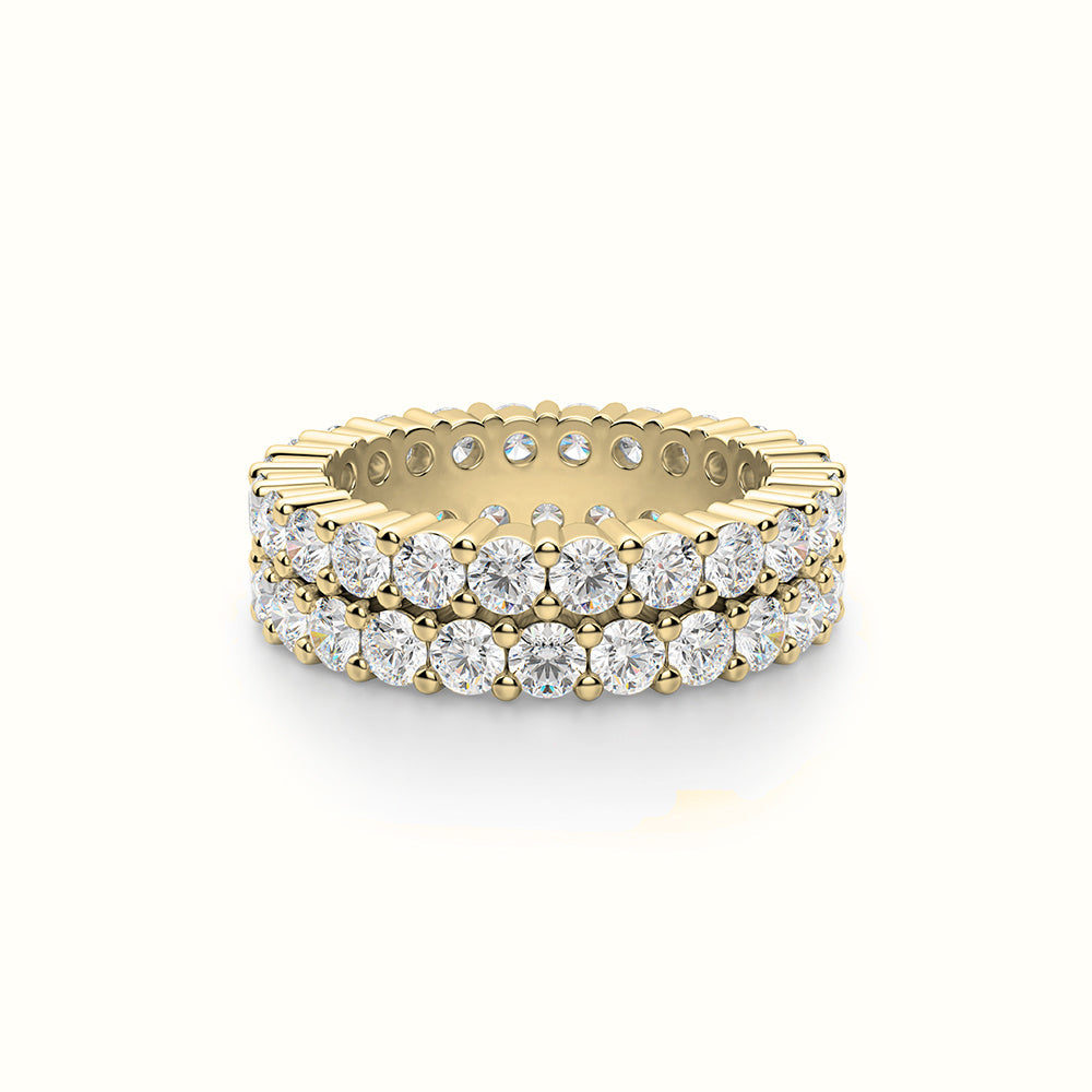 Men's Vermeil Dual Diamond Eternity Ring Men's Vermeil Dual Diamond Eternity Ring