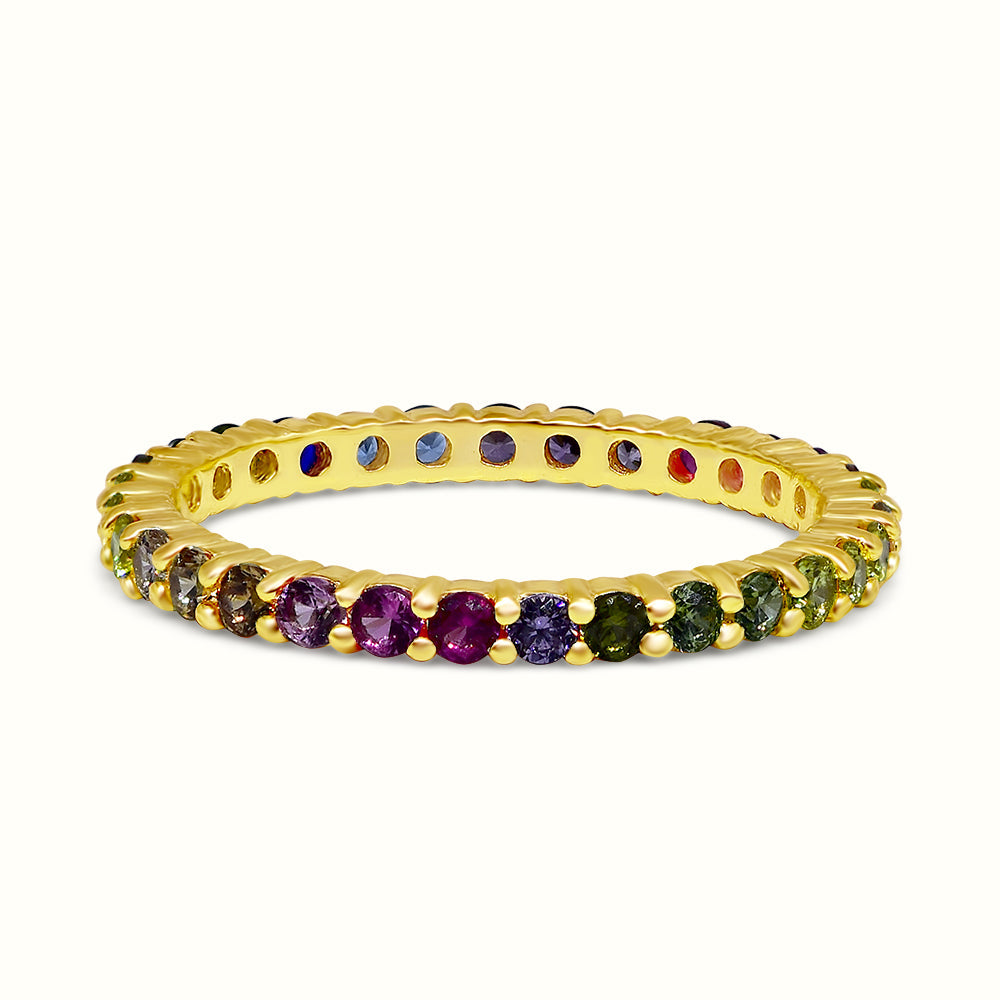 Men's Vermeil Multi Eternity Diamond Ring Men's Vermeil Multi Eternity Diamond Ring
