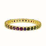 Men's Vermeil Multi Eternity Diamond Ring Men's Vermeil Multi Eternity Diamond Ring