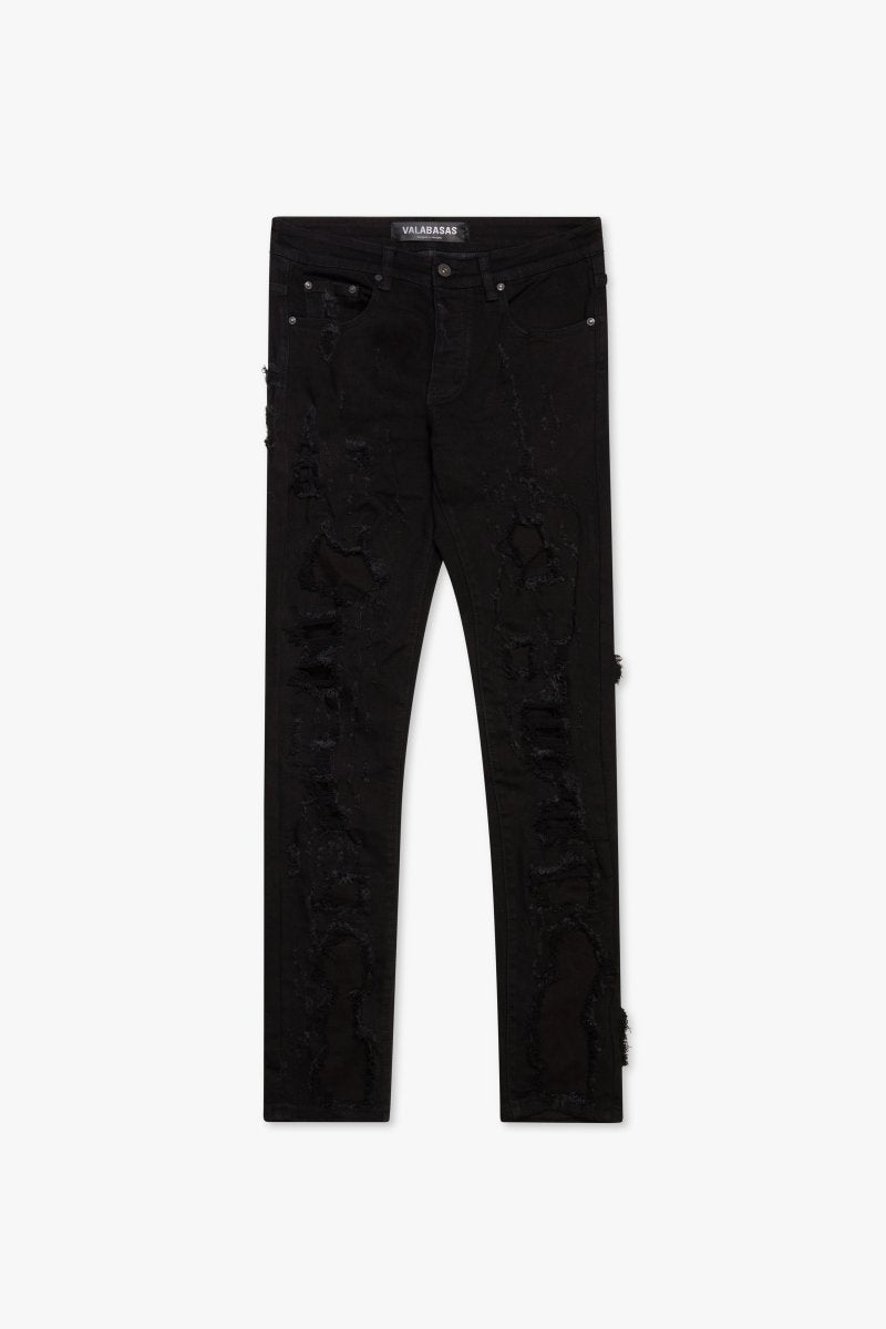 WornFrost Skinny Denim Jean Black Skinny Denim Jean WornFrost Skinny Denim Jean Black Skinny Denim Jean