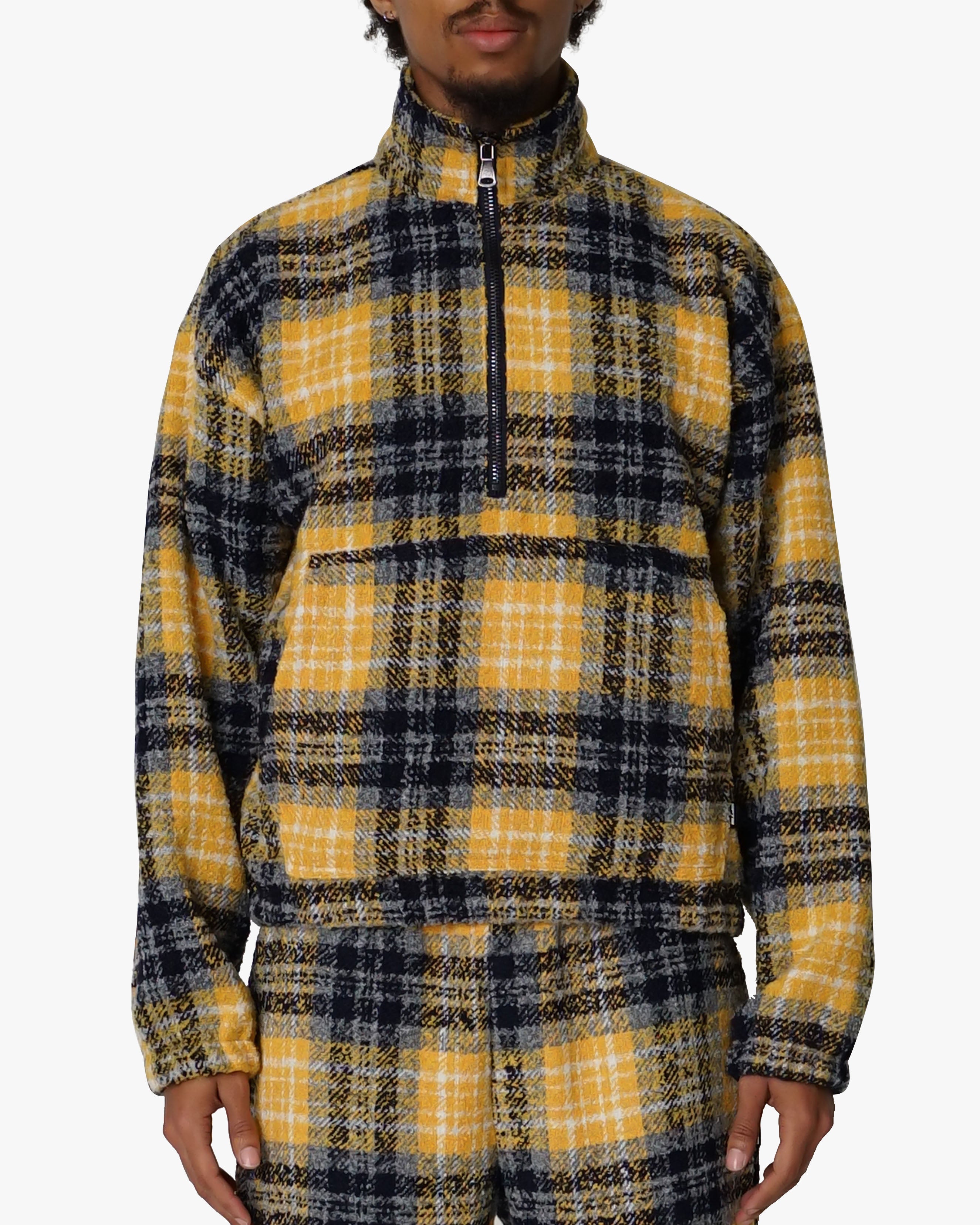 EPTM Flannel Half Zip Pullover - Yellow EPTM Flannel Half Zip Pullover - Yellow