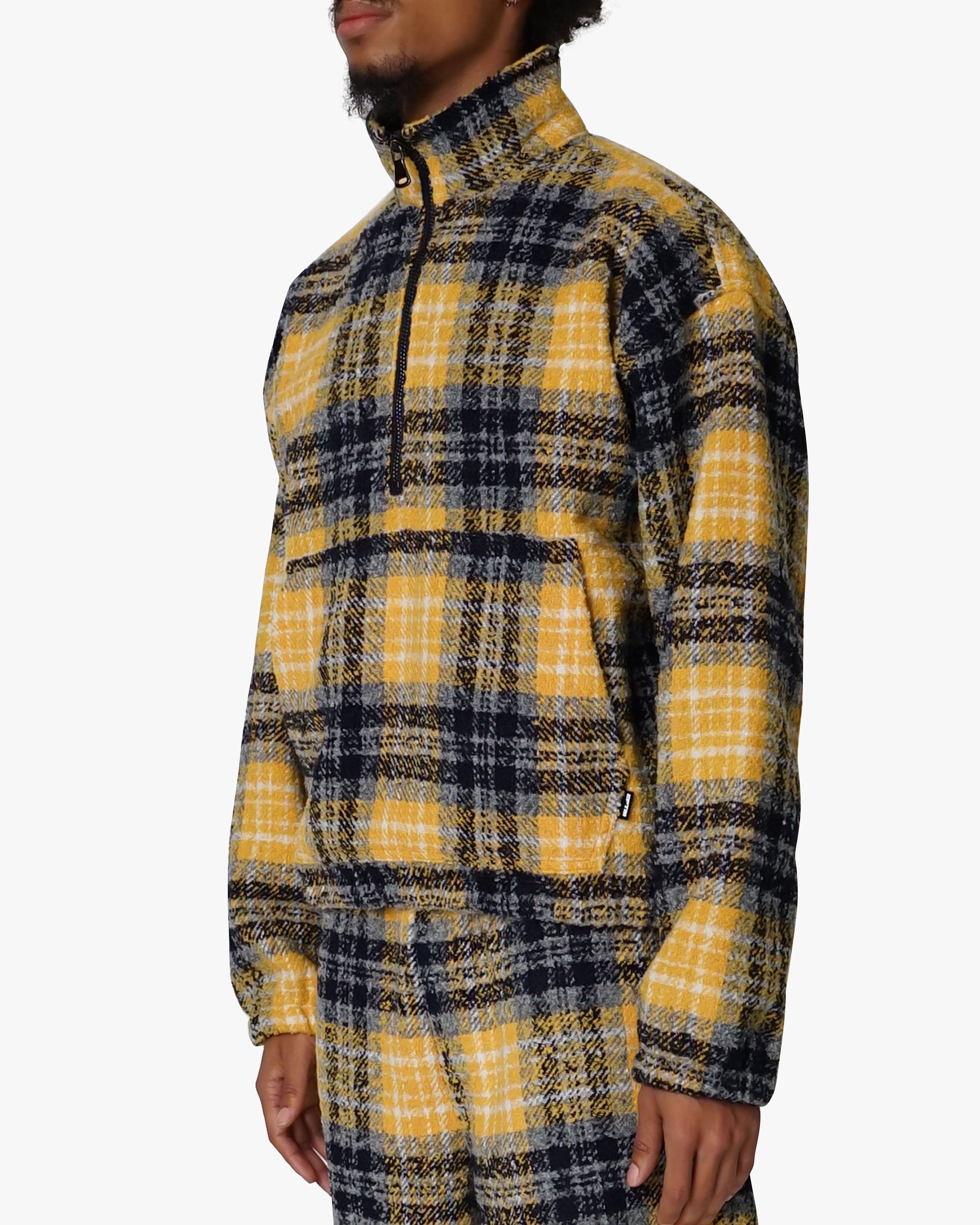 EPTM Flannel Half Zip Pullover - Yellow EPTM Flannel Half Zip Pullover - Yellow