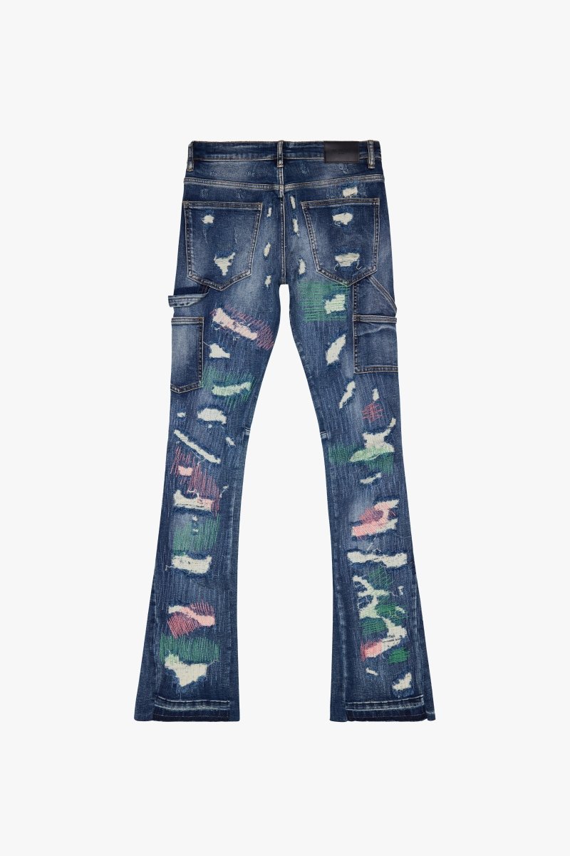 “ZERO” STACKED FLARE DARK BLUE “ZERO” STACKED FLARE DARK BLUE