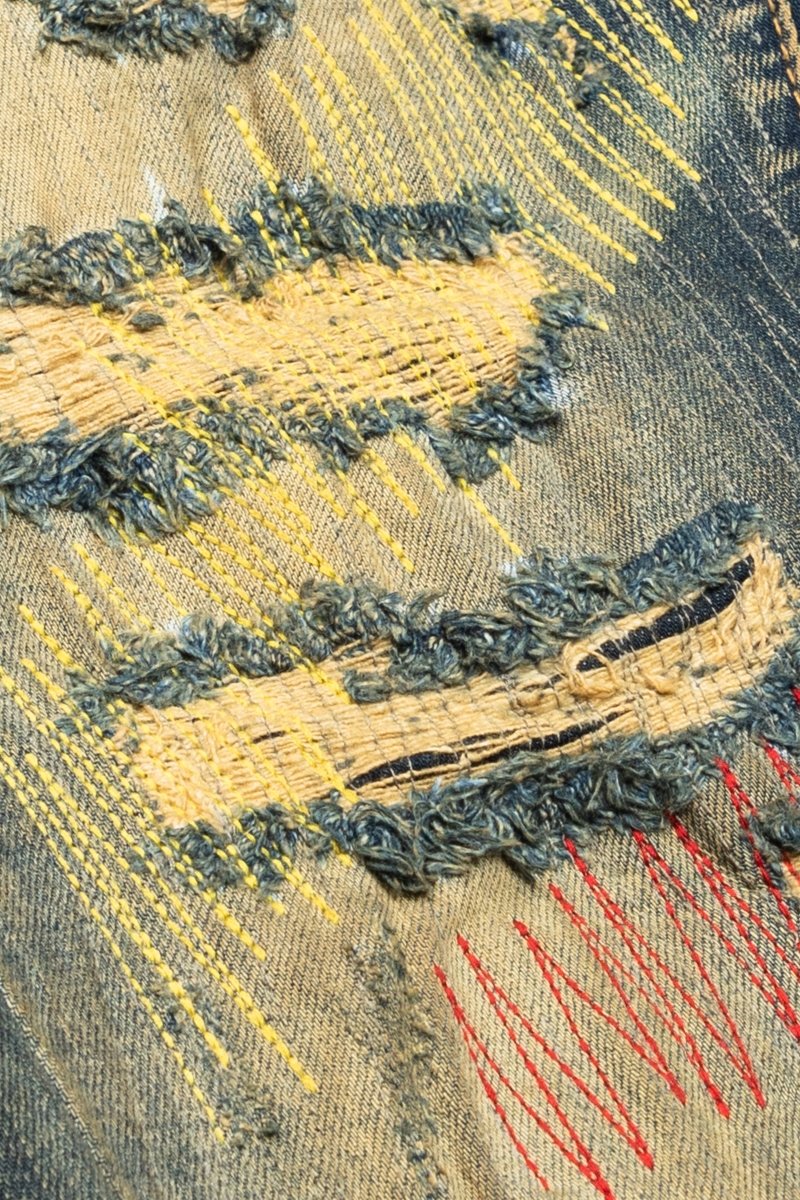 "ZERO” STACKED FLARE JEAN DIRTY VINTAGE WASH "ZERO” STACKED FLARE JEAN DIRTY VINTAGE WASH