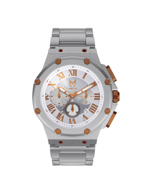 AM1018SS - AMBASSADOR SILVER SANDBLASTED / SILVER STEEL BAND