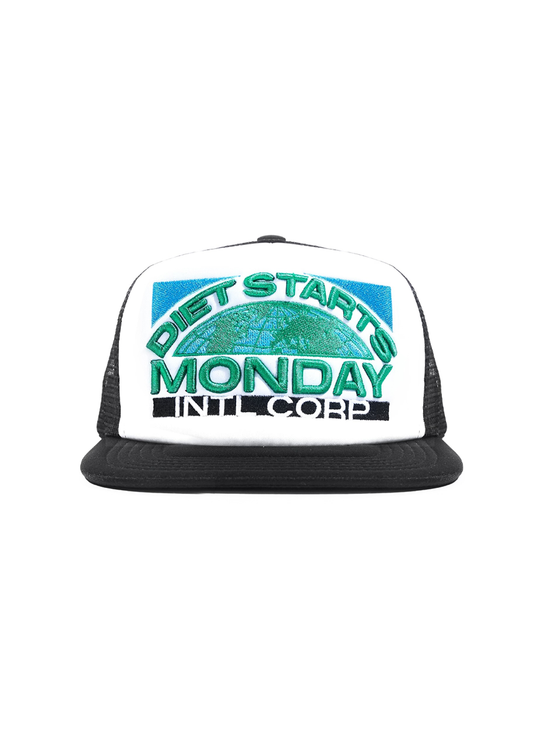 Diet Corp Trucker Hat - White/Black