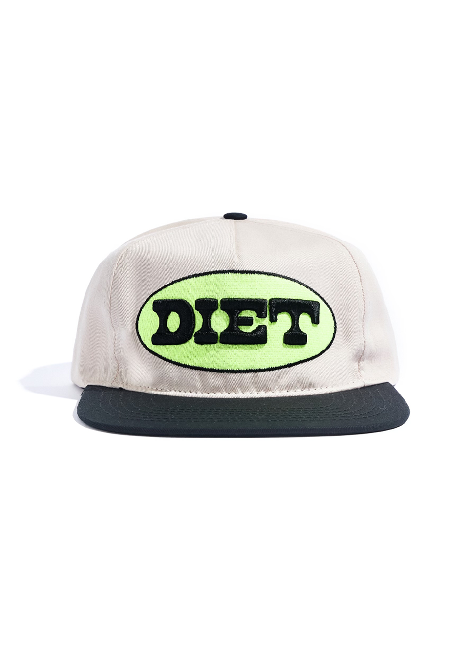 Oval Hat - Beige/Black