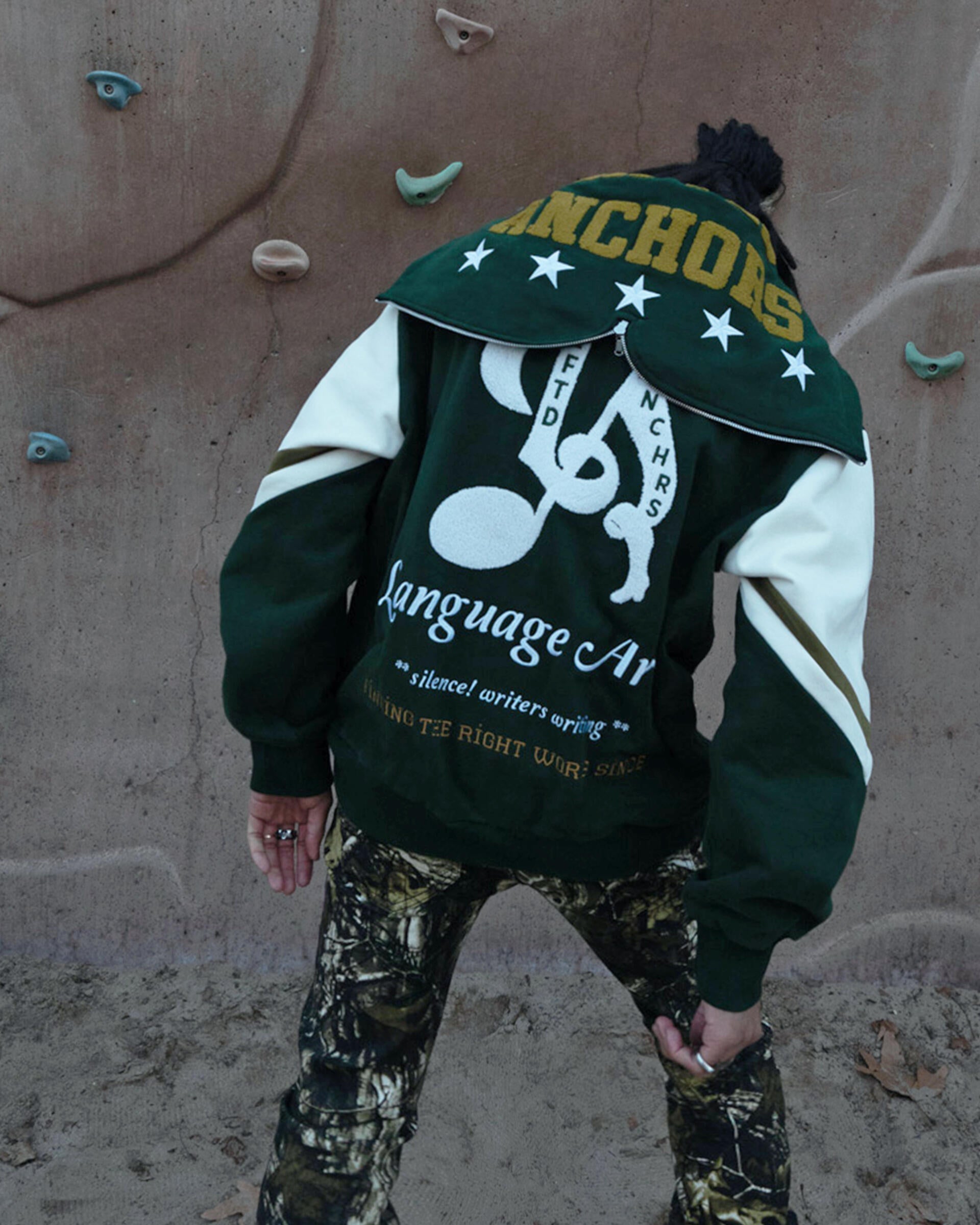 "Fitzgerald" Varsity Hoodie (Green)