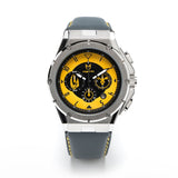 AM249SW - AMBASSADOR MK3 RAZOR CREST SILVER / YELLOW