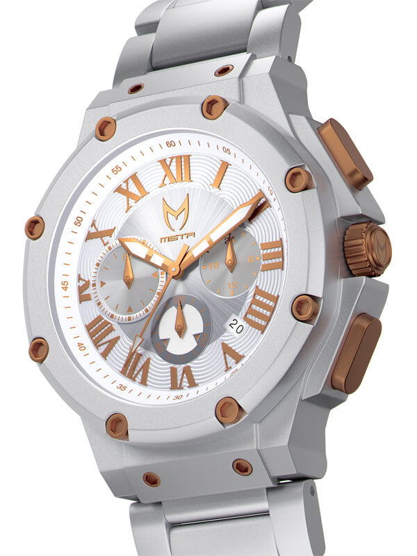 AM1018SS - AMBASSADOR SILVER SANDBLASTED / SILVER STEEL BAND