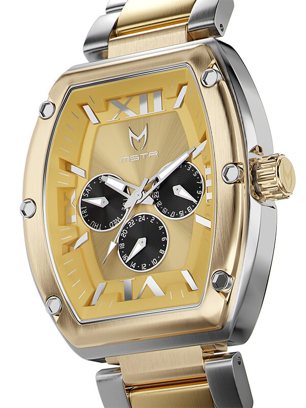 MJ126SS - MAJOR SILVER / GOLD / STEEL BAND