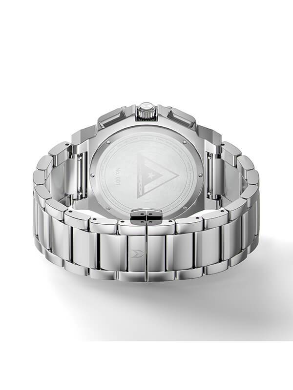 AM1022SS - AMBASSADOR SILVER / RED WATCH / STEEL BAND