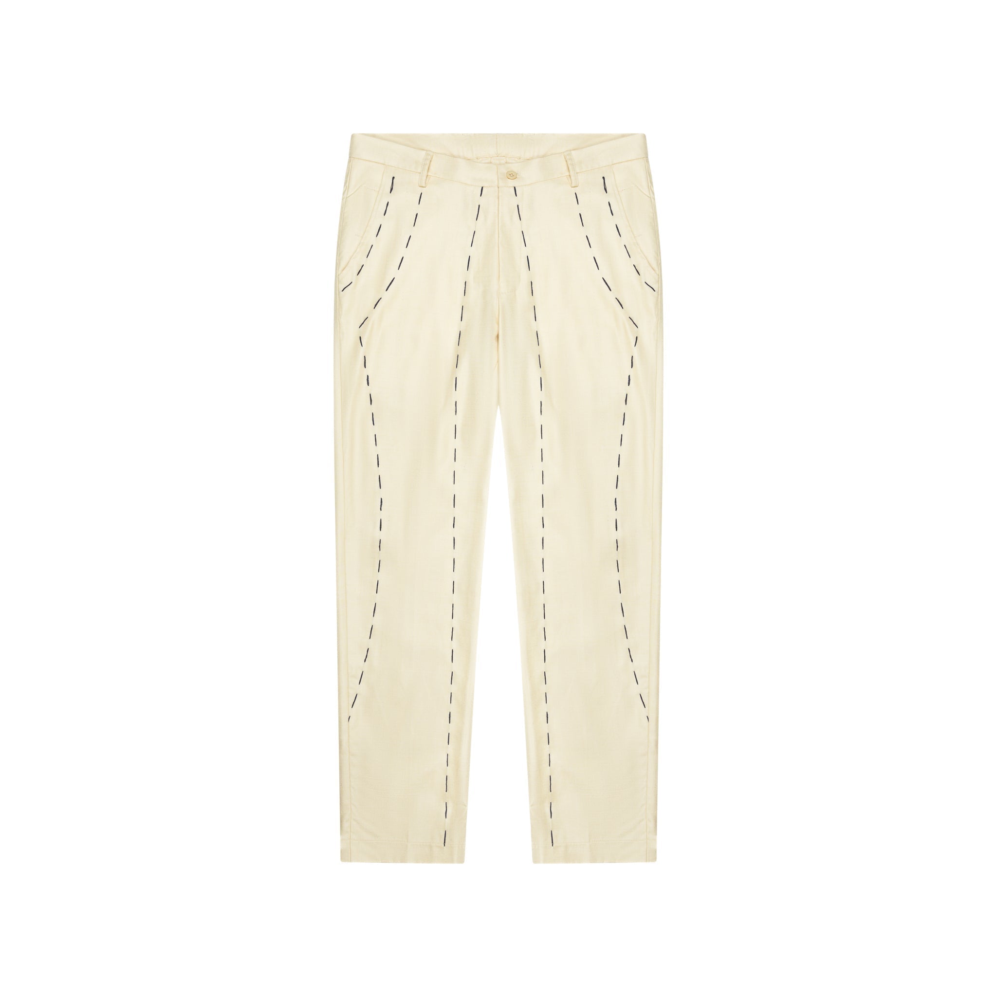 Hand Embroidered Suit Bottom [Tan]