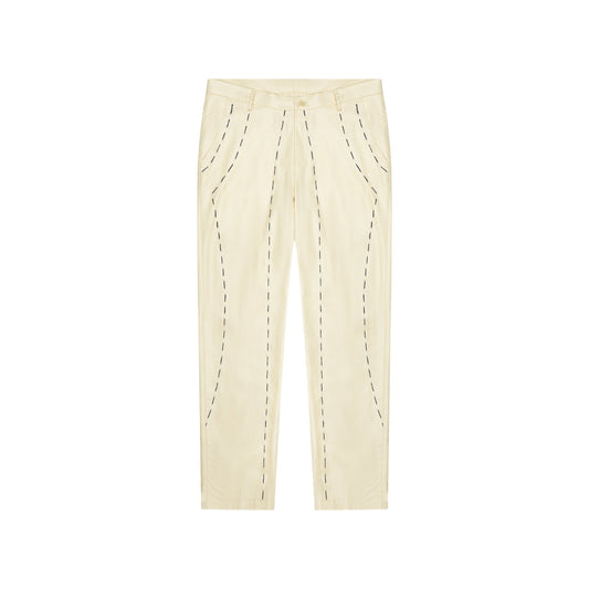 Hand Embroidered Suit Bottom [Tan]