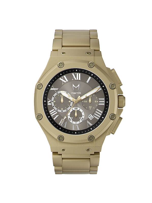 AM1020SS - AMBASSADOR KHAKI GOLD / BLACK / STEEL