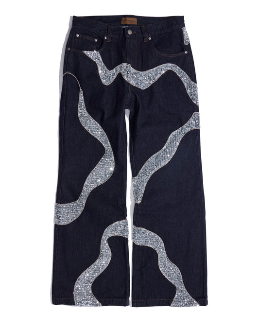 Silver Maze Denim Pants