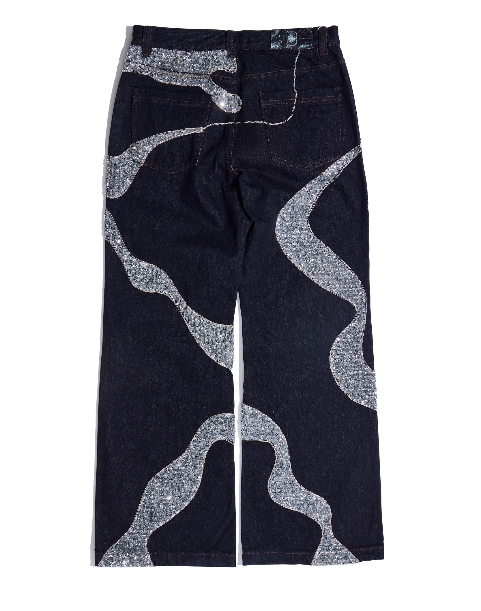 Silver Maze Denim Pants