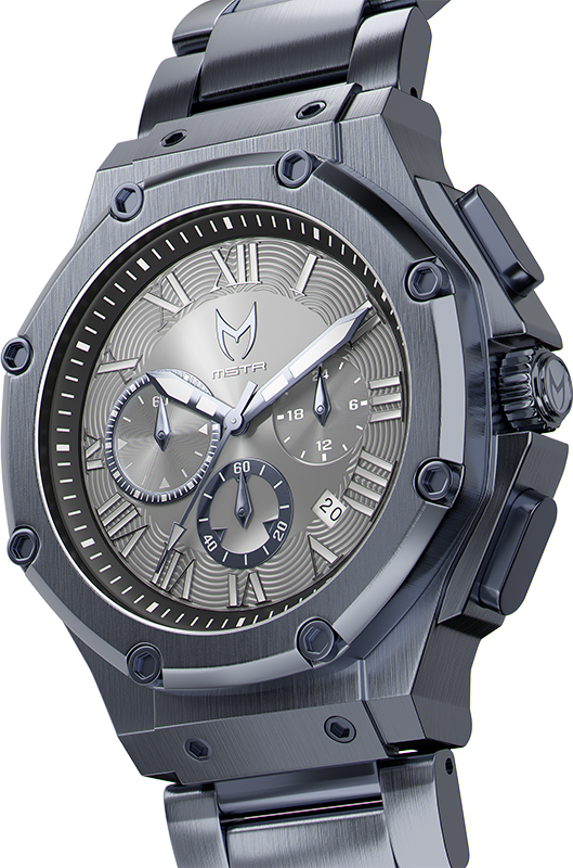 AM1016SS - AMBASSADOR BLUE BRUSHED / BLUE STEEL BAND