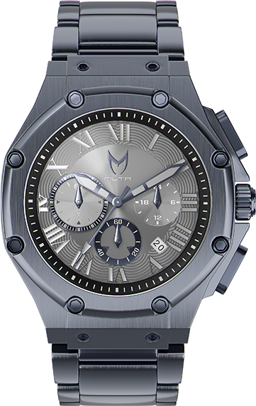 AM1016SS - AMBASSADOR BLUE BRUSHED / BLUE STEEL BAND