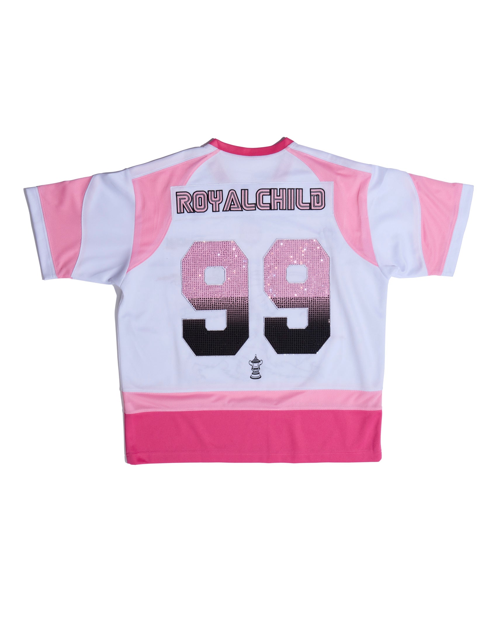 Double Lion Rhinestone Jersey in PINK