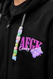 DONCARE(AFGK) "Candy logo zipped hoodie"