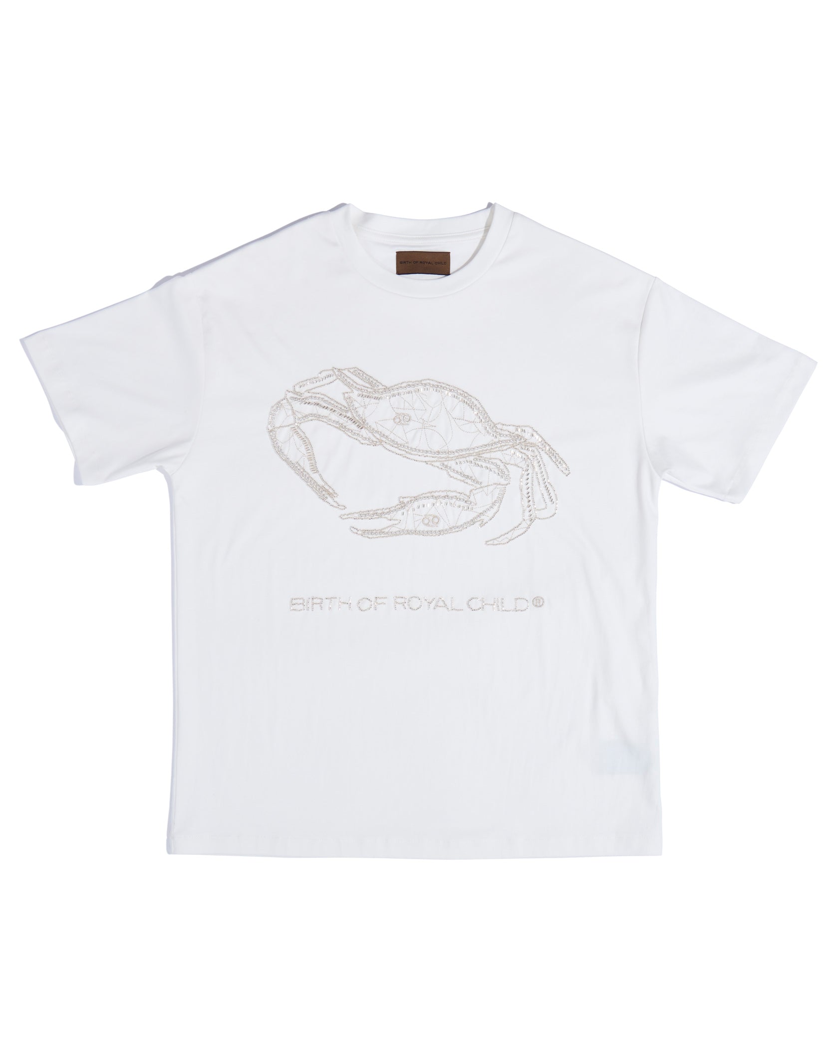Zodiac Series Tee: Cancer WHT