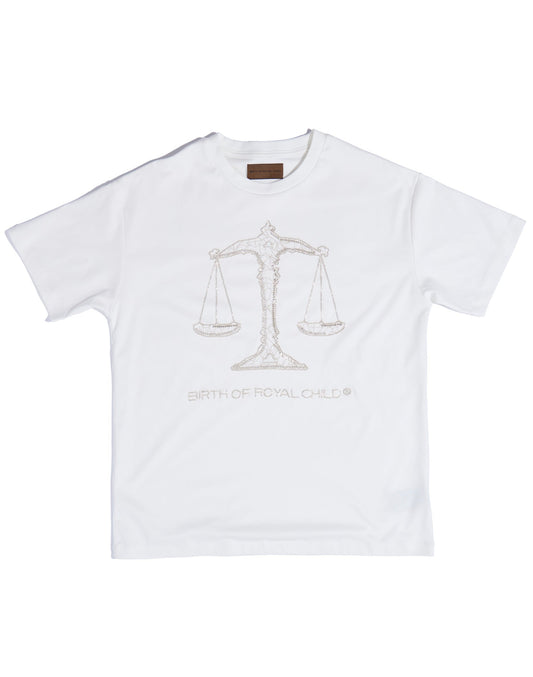 Zodiac Series Tee: Libra WHT