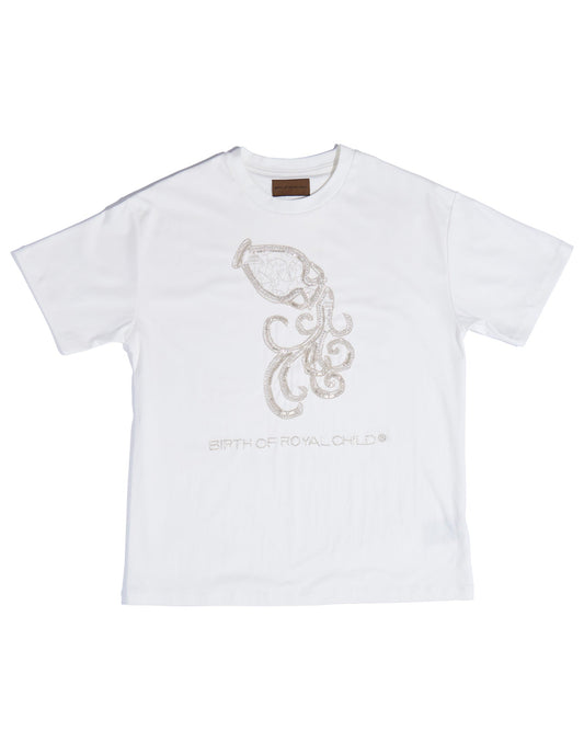 Zodiac Series Tee: Aquarius WHT