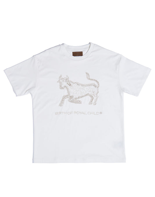 Zodiac Series Tee: Taurus WHT