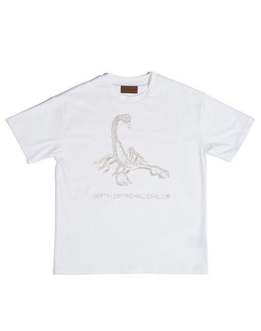 Zodiac Series Tee: Scorpio WHT