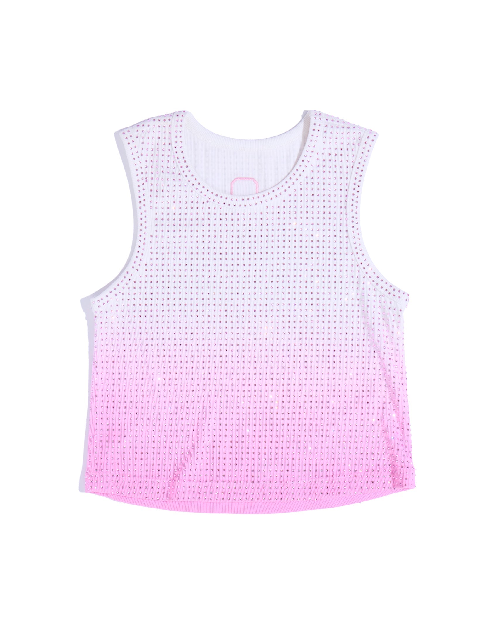 Cropped Stardust Pink Diamond Tank
