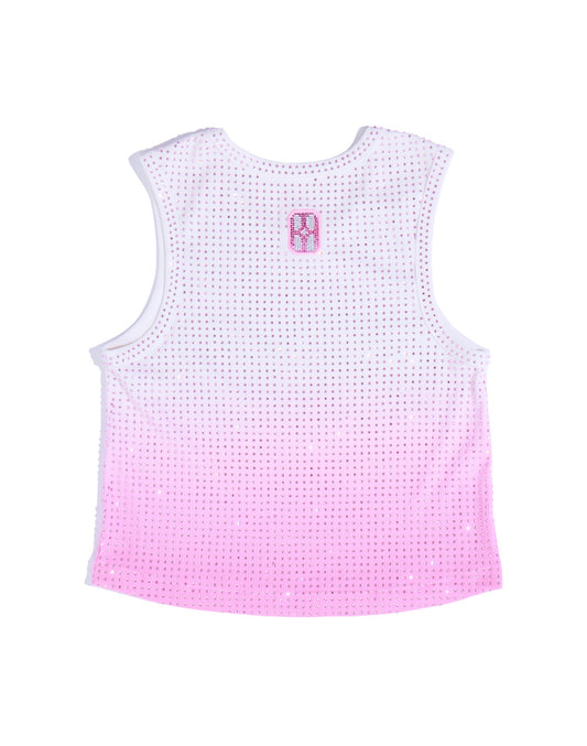 Cropped Stardust Pink Diamond Tank