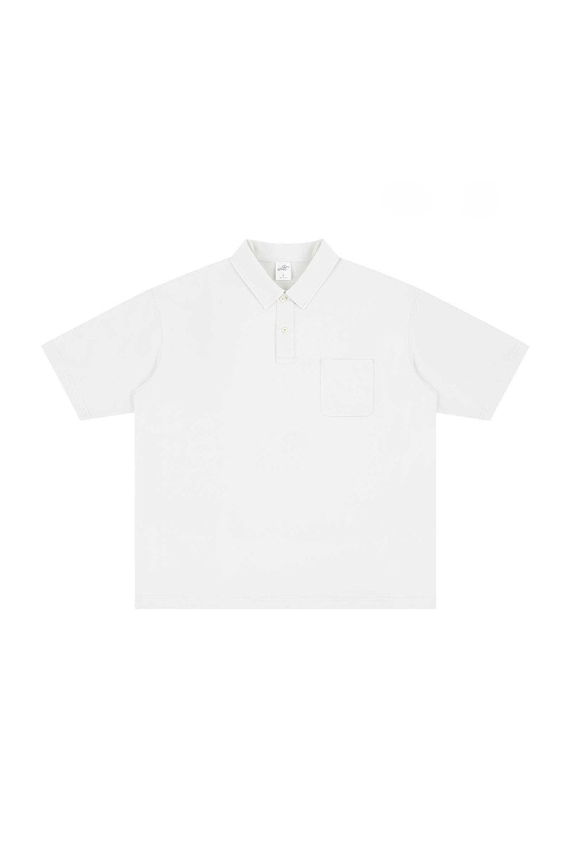 Dropped Shoulder Polo Shirt