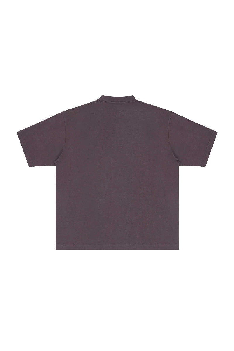 Heavyweight Cotton Mock Neck Tee