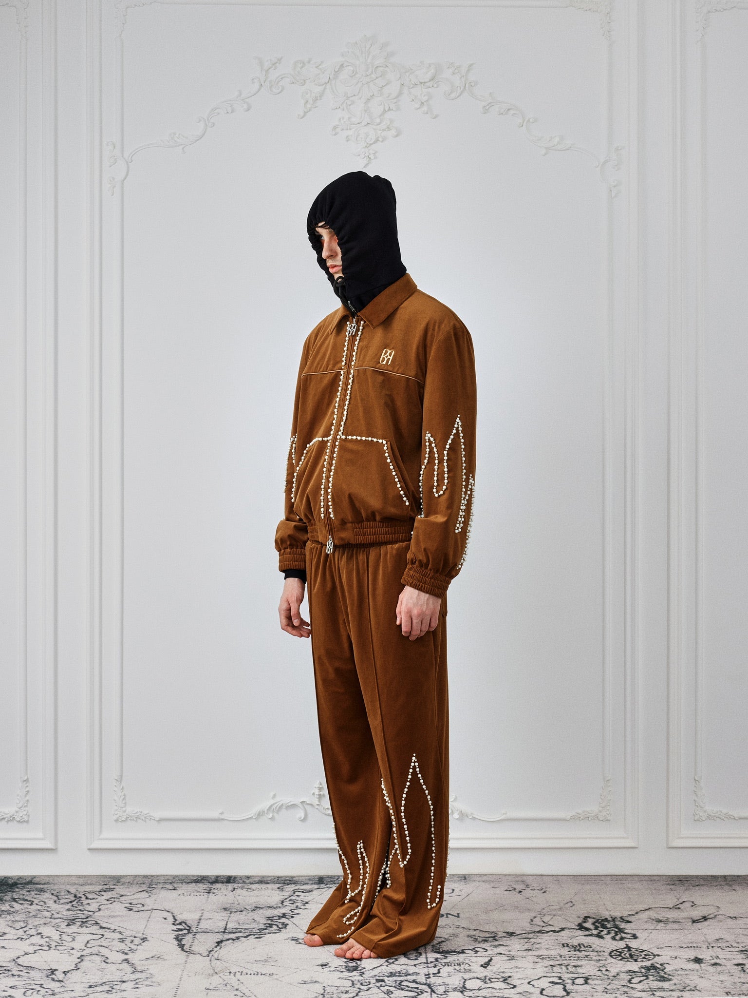 Flame Pearl Velvet Jacket