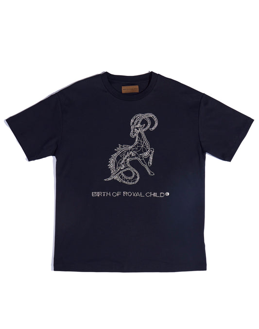 Zodiac Series Tee: Capricorn BLK