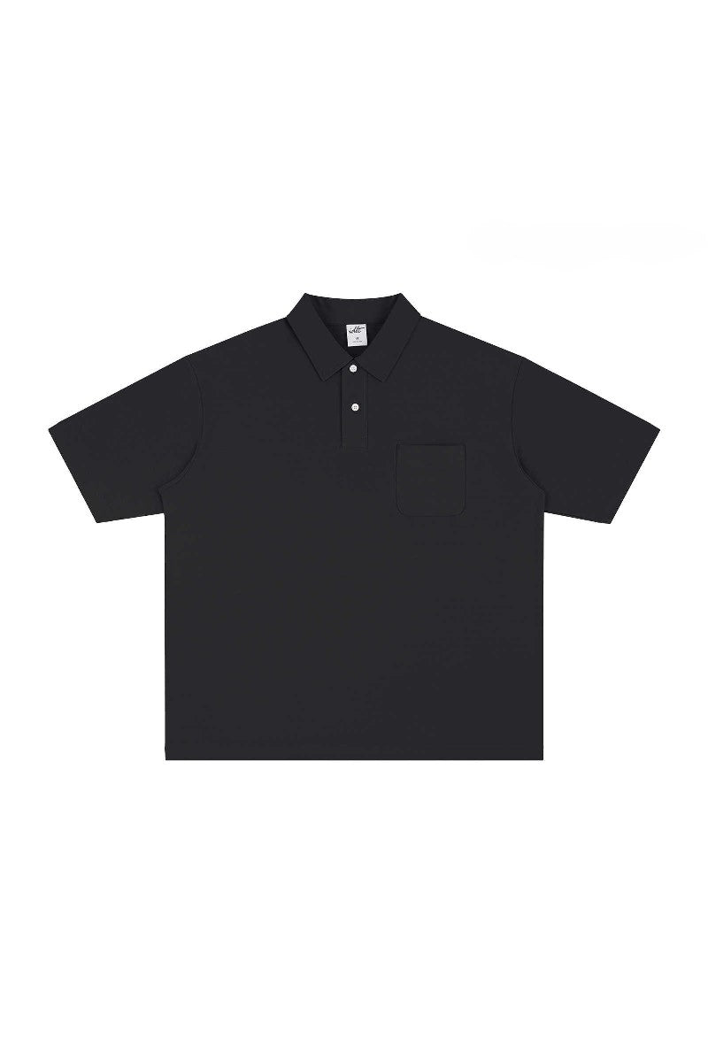 Dropped Shoulder Polo Shirt