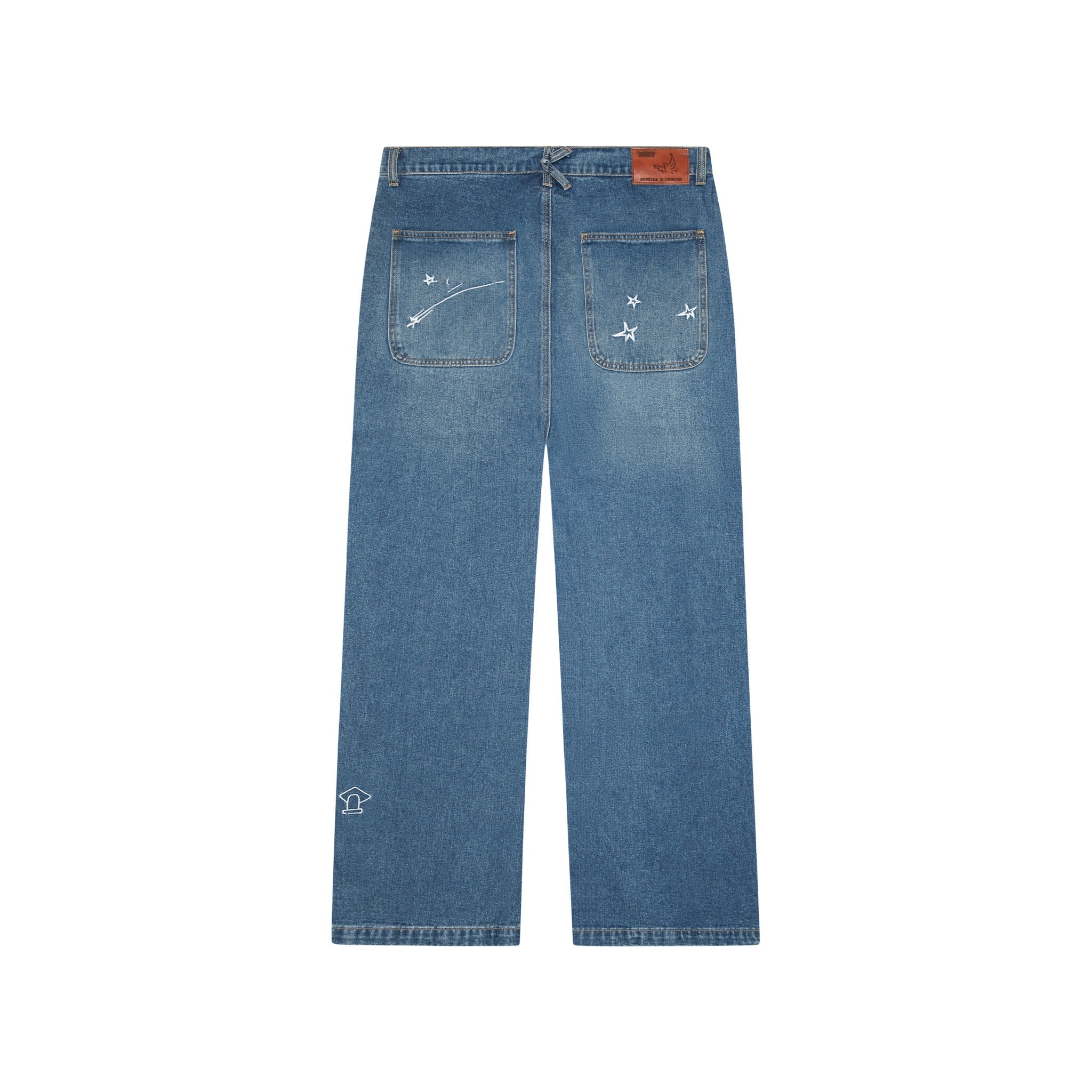Fire Escape Embroidered Jeans