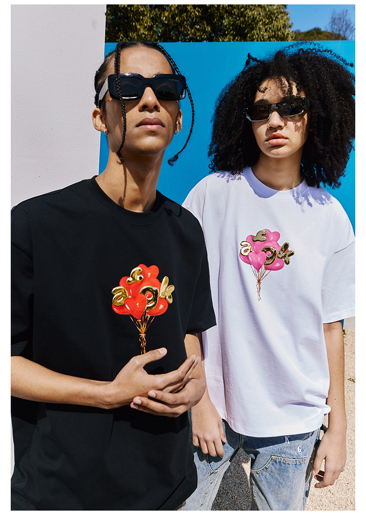 DONCARE(AFGK) "Balloon logo short sleeve tee"