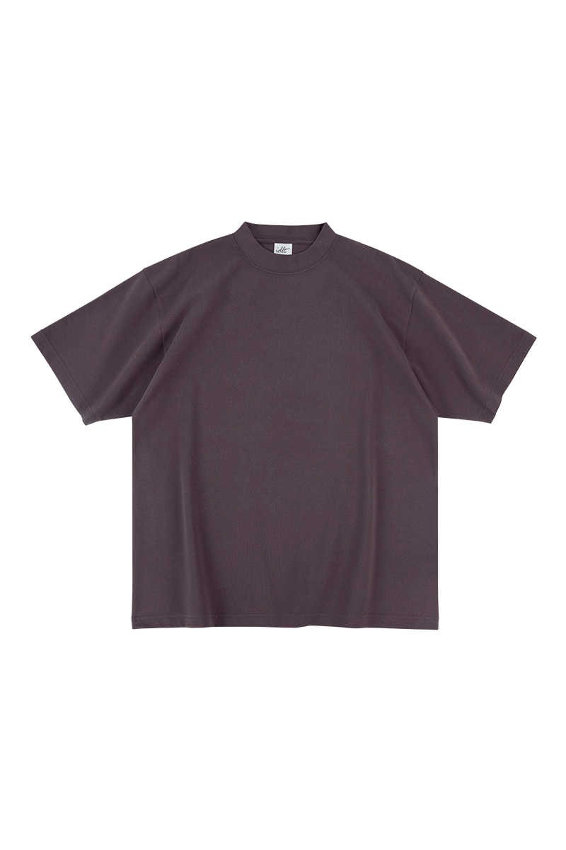 Heavyweight Cotton Mock Neck Tee
