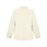 Painted Face Button Up [Tan/Blue]