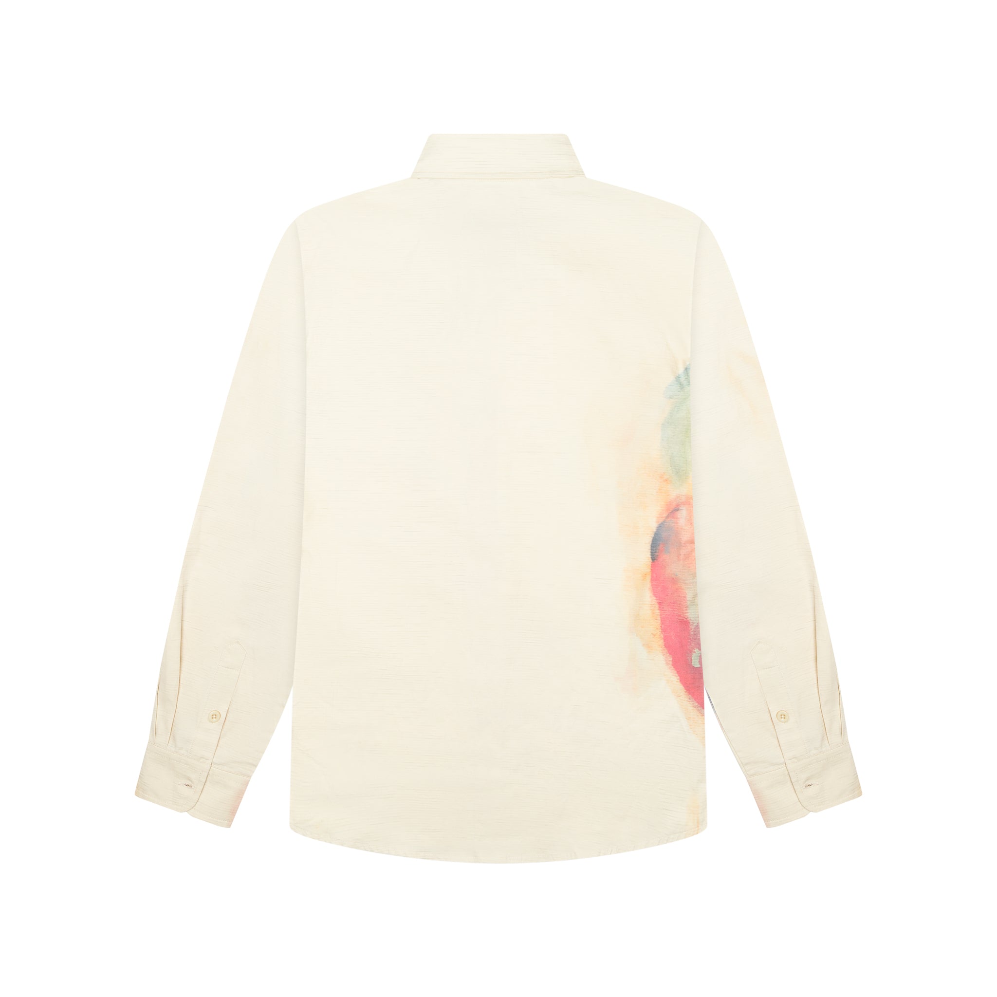 Painted Face Button Up [Tan/Orange]