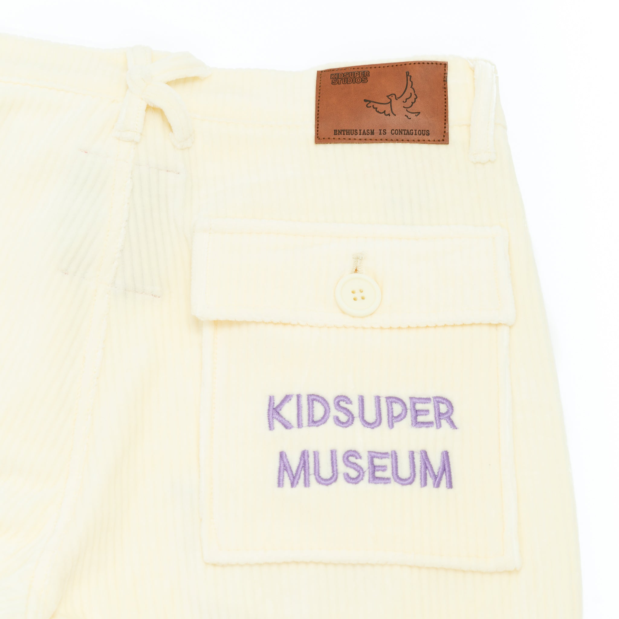 KidSuper Museum Embroidered Cords [Cream]