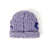 Hand Knit Chunky Knit Beanie [Lavender]